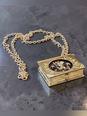 CHANEL The Book Of Lion Locket Necklace
